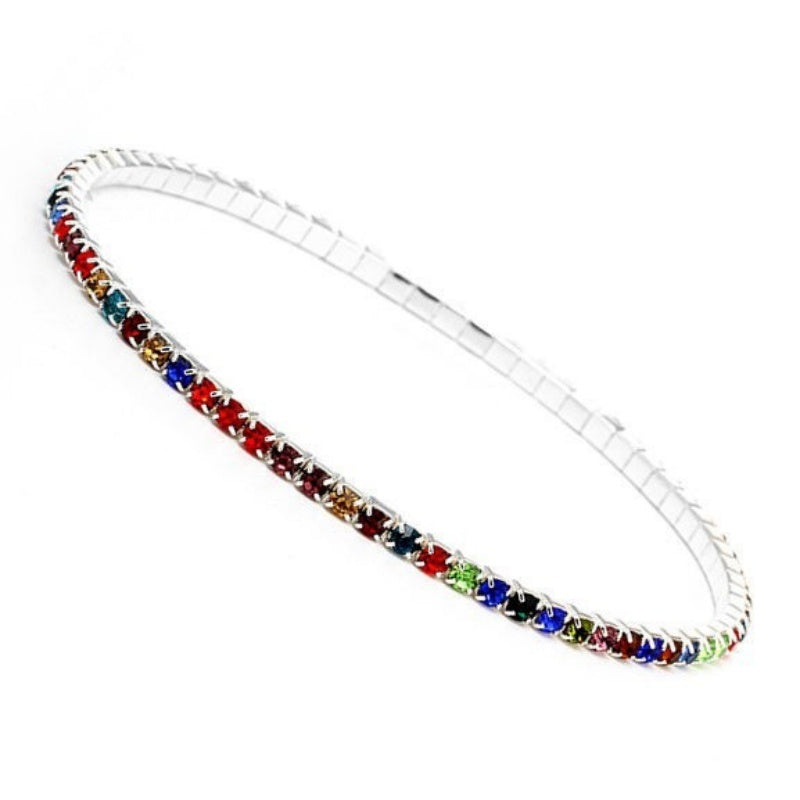 Classic Style Thin Shiny Elastic String Anklet For Women