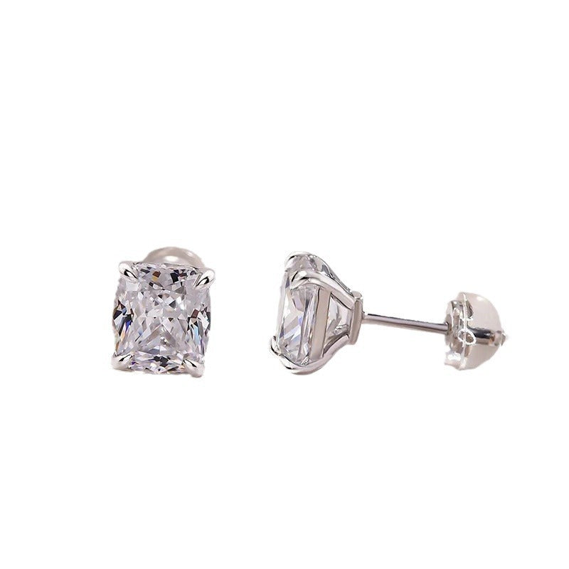 Boucles d’oreilles carrées géométriques