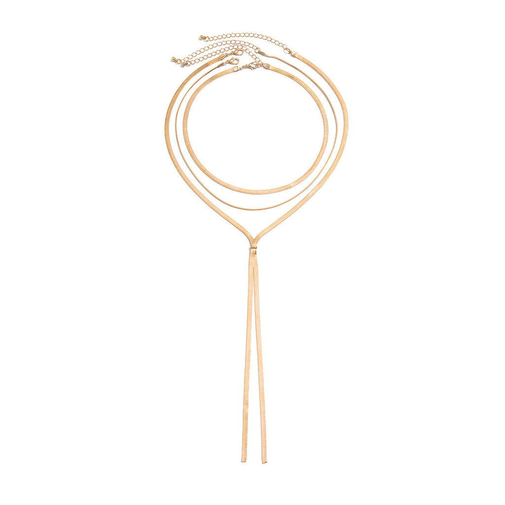 Simple Hip Hop Long Clavicle Chain