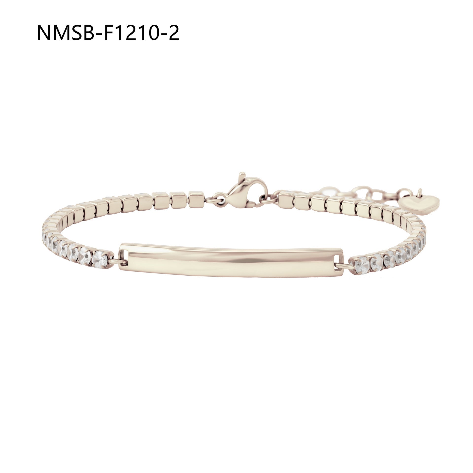Bracelet gravé orné de diamants