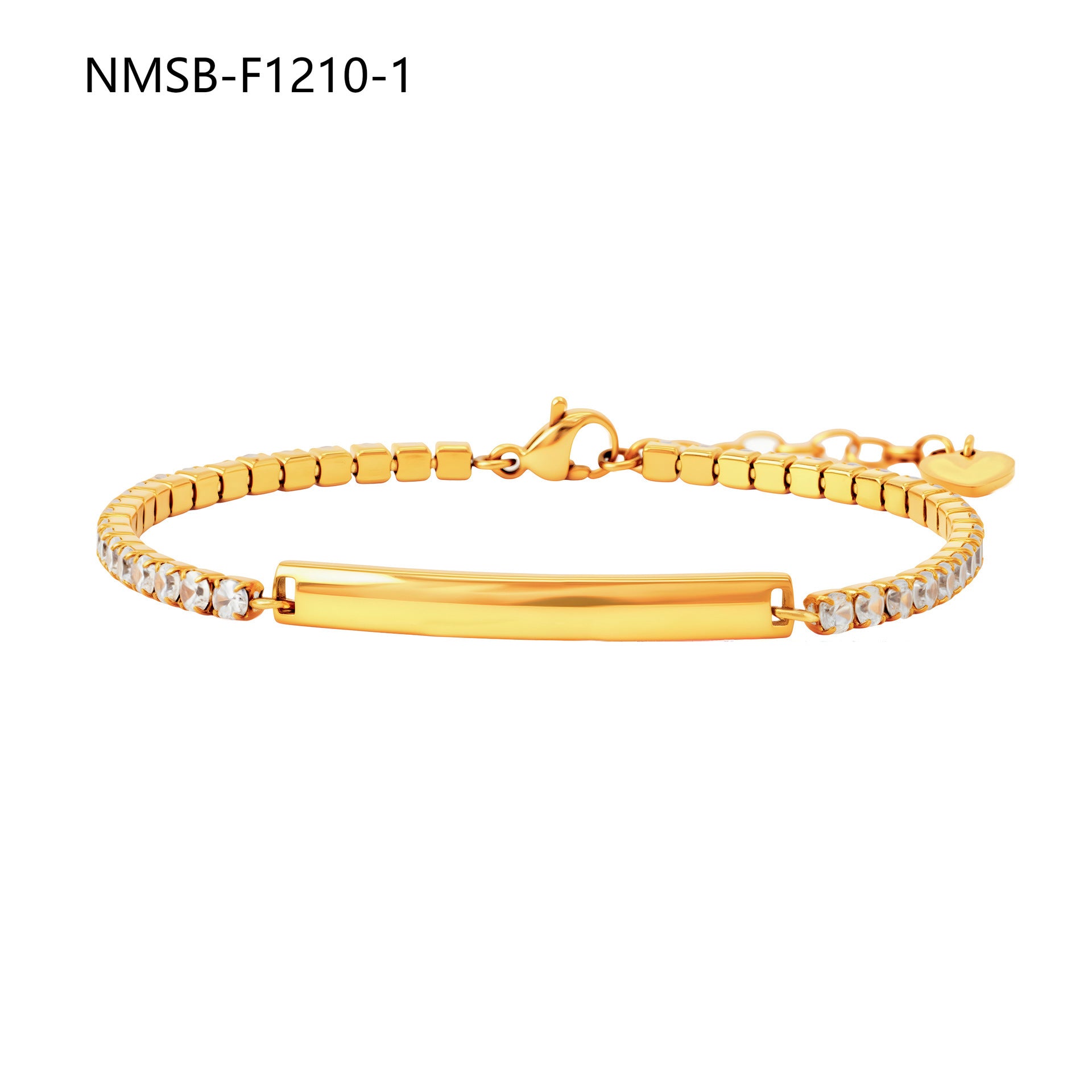 Bracelet gravé orné de diamants