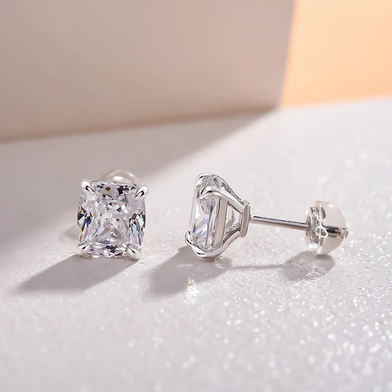 Boucles d’oreilles carrées géométriques